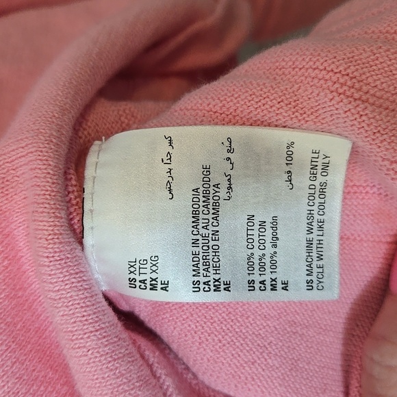 Karen Scott Pink Stripe Weave Pattern Womens Plus Size XXL Very Good Condition!! - Picture 4 of 6